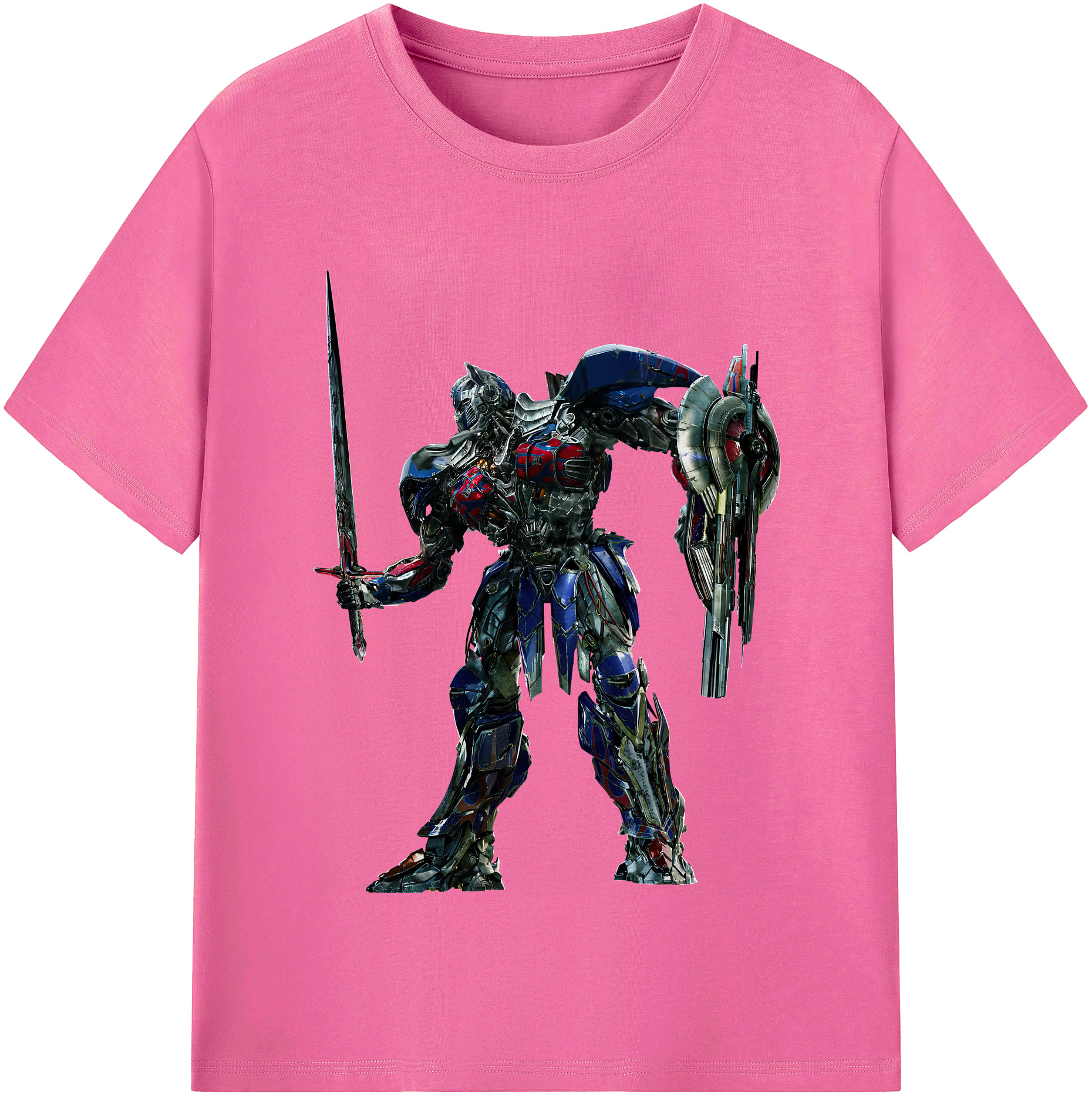 （画像用） Transformers トランスフォーマー レディースカジュアルプリントTシャツ（綿100％）
